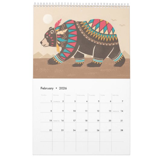 Calendar wild animals kalender (Feb 2026)