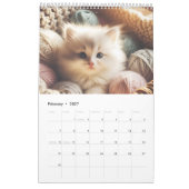 Calendar with cute cats kalender (Feb 2027)
