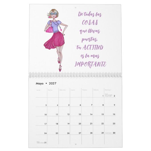 CALENDARIO CHICAS DE MODA  KALENDER (Mai 2027)