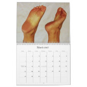 Calendario de pies kalender (Mär 2027)