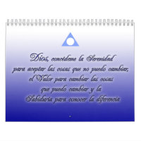 Calendario de Serenidad y lemas de Al Anon