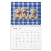 CALENDÁRIO INFANTIL FOFO COM ESTAMPA DE URSINHO DE KALENDER (Feb 2027)