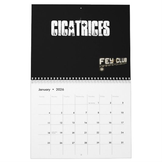 Calendario Oficial FeyClub VIP Kalender (Jan 2026)