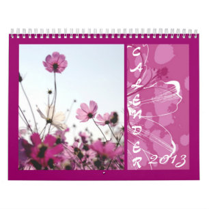 Calender 2013 Rosa schöne Blume Kalender