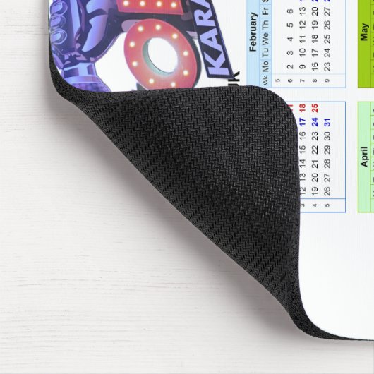 Calender 2026 mousepad. mousepad (Ecke)