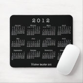 Calendrier 2012 français mousepad (Mit Mouse)
