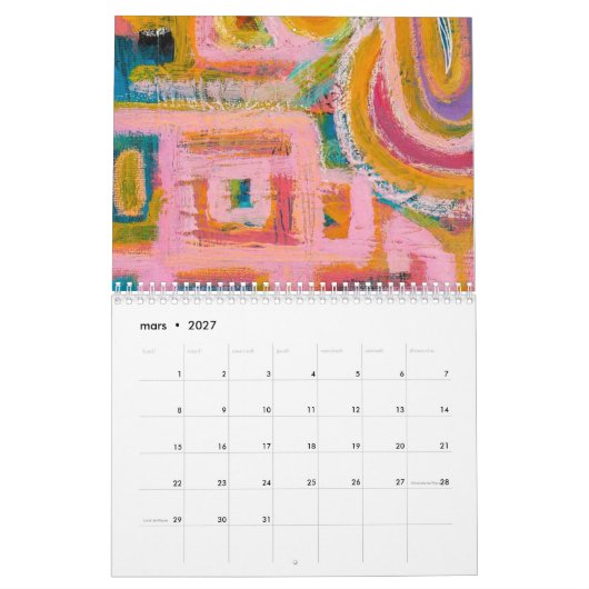 Calendrier 2025 Pat Blanche Art Kalender (Mär 2027)