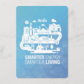 Calendrier 2026 Itron Bleu Français Begleitkarte (Rückseite)