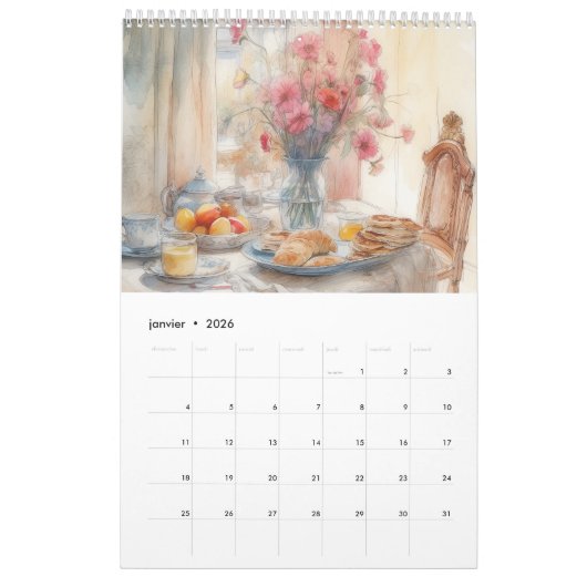 Calendrier Kalender (Jan 2026)