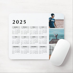 Calendrier personnalisé Gallery 2025, Gras Mousepad