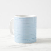 Calendula-Blume: blauer Holzhintergrund Kaffeetasse (Vorderseite Links)
