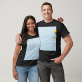 Calendula-Blume: blauer Holzhintergrund T-Shirt (Unisex)