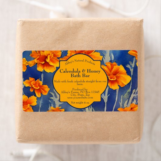 Calendula-Blume - Seife- oder Kosmetikmarke (Insitu)