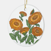 Calendula Keramik Ornament (Links)
