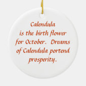 Calendula Keramik Ornament (Hinten)