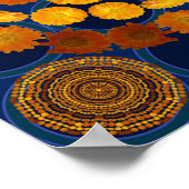 CALENDULA MANDALA 3 POSTER (Ecke)