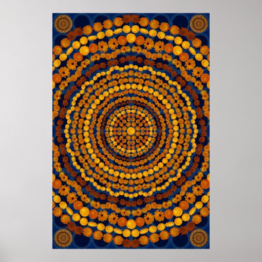 CALENDULA MANDALA 3 POSTER (Vorne)