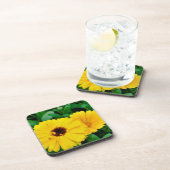 Calendula Officinalis Getränkeuntersetzer (Rechte Seite)