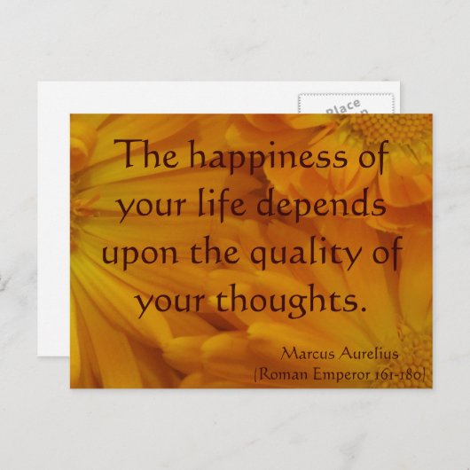 Calendula Postkarte (Vorne/Hinten)