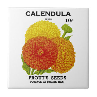 Calendula Vintage Saatpackung Fliese