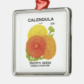 Calendula Vintage Saatpackung Ornament Aus Metall (Links)