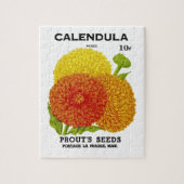 Calendula Vintage Saatpackung Puzzle (Vertikal)