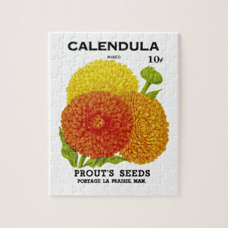 Calendula Vintage Saatpackung Puzzle