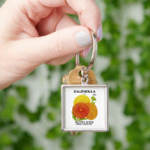 Calendula Vintage Saatpackung Schlüsselanhänger (Hand)