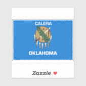 Calera Oklahoma Flag Aufkleber (Blatt)