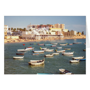Caleta Beach in Cadiz, Andalusien, Spanien
