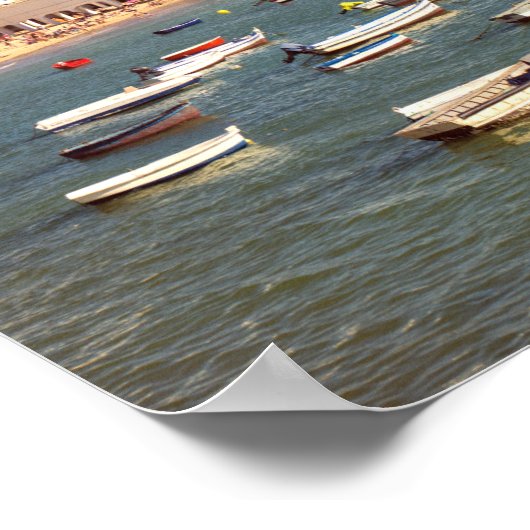 Caleta Beach in Cadiz, Andalusien, Spanien Poster (Ecke)