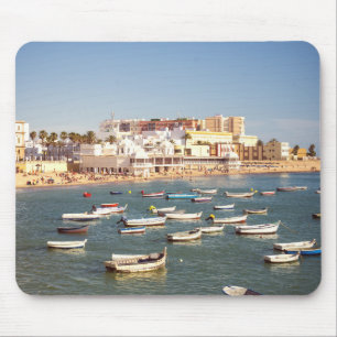 Caleta Strand in Cadiz, Andalusien, Spanien Mousepad