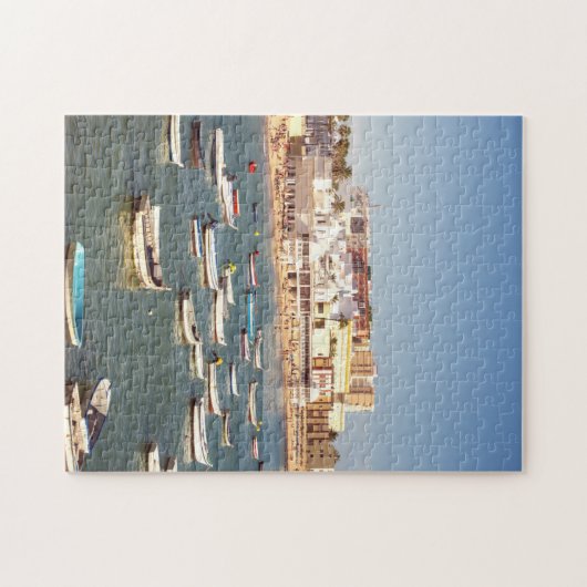 Caleta Strand in Cadiz, Andalusien, Spanien Puzzle (Horizontal)