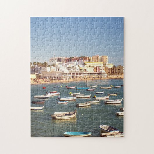 Caleta Strand in Cadiz, Andalusien, Spanien Puzzle (Vertikal)