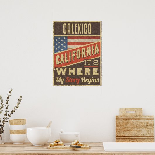 Calexico California Poster (Küche)