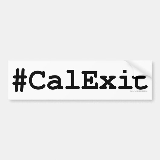 CalExit Autoaufkleber (Vorne)