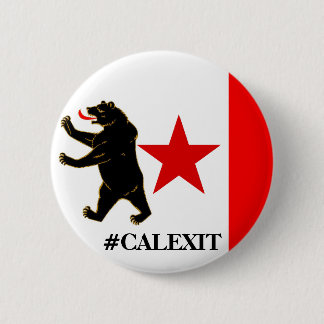 Calexit historischer Sturm-Flaggen-politischer Button