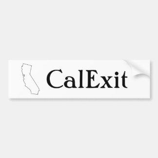 CalExit Kalifornien Ausgangs-Autoaufkleber Autoaufkleber