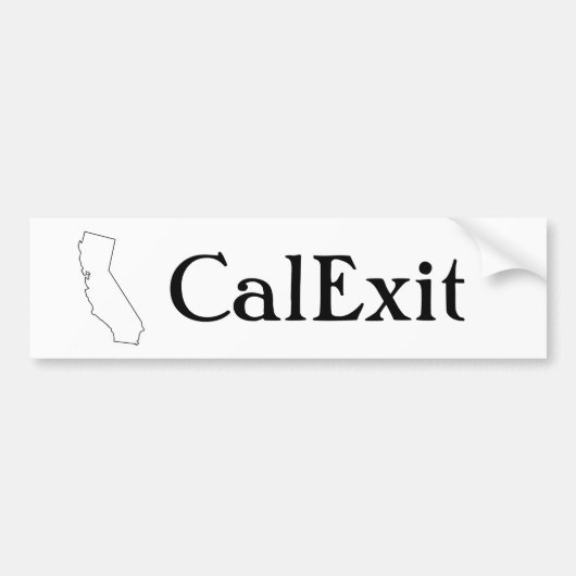 CalExit Kalifornien Ausgangs-Autoaufkleber Autoaufkleber (Vorne)