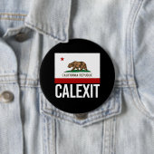 Calexit - Kalifornien-Ausgangs-Flaggenweiß - - Button (Beispiel)