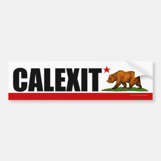 CALEXIT Kalifornien Bärn-Flagge Autoaufkleber