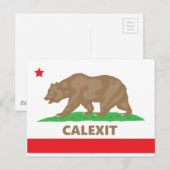 Calexit Postkarte (Vorne/Hinten)