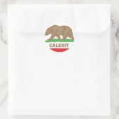 Calexit Runder Aufkleber (Tasche)