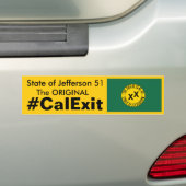 CALEXIT Staat von Jefferson 51 Autoaufkleber (Auf Auto)
