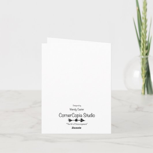 Calf Folded Card Ankündigung (Rückseite)