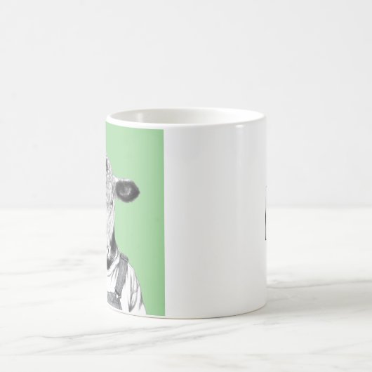 Calf in Dungaree (Moegi) Kaffeetasse (Mittel)