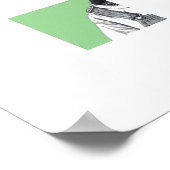 Calf in Dungaree (Moegi) Poster (Ecke)