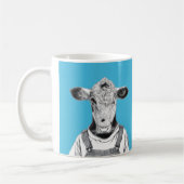 Calf in Dungaree (Old School Blue) Kaffeetasse (Links)