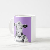 Calf in Dungaree (Sumire) Kaffeetasse (Vorderseite Links)