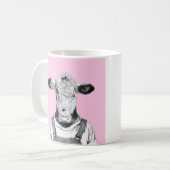 Calf in Dungaree (Ume) Kaffeetasse (Vorderseite Links)
